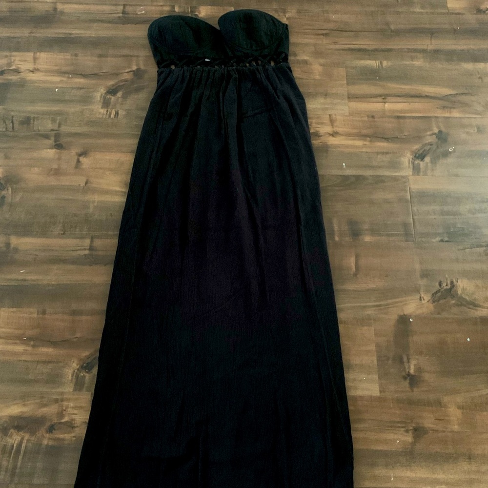 Mara Hoffman Bustier Dress with Lattice Detail
